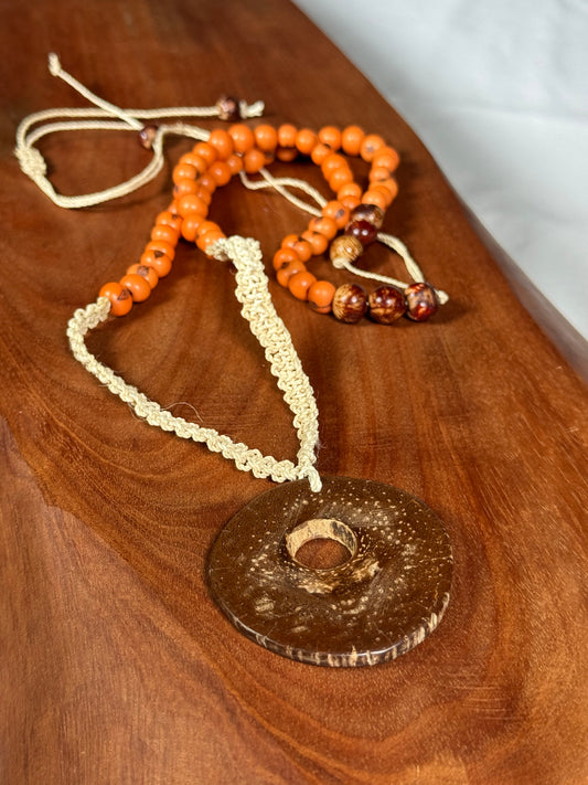 Babassu Mandala Necklace by Marisol