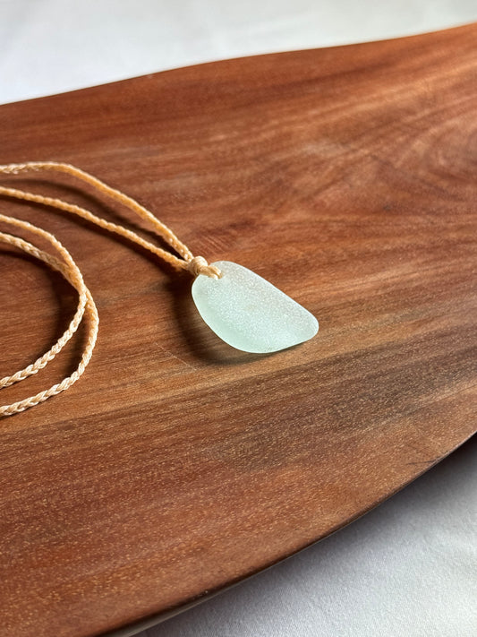 Salty Dawn Sea Glass Necklace - Transparent