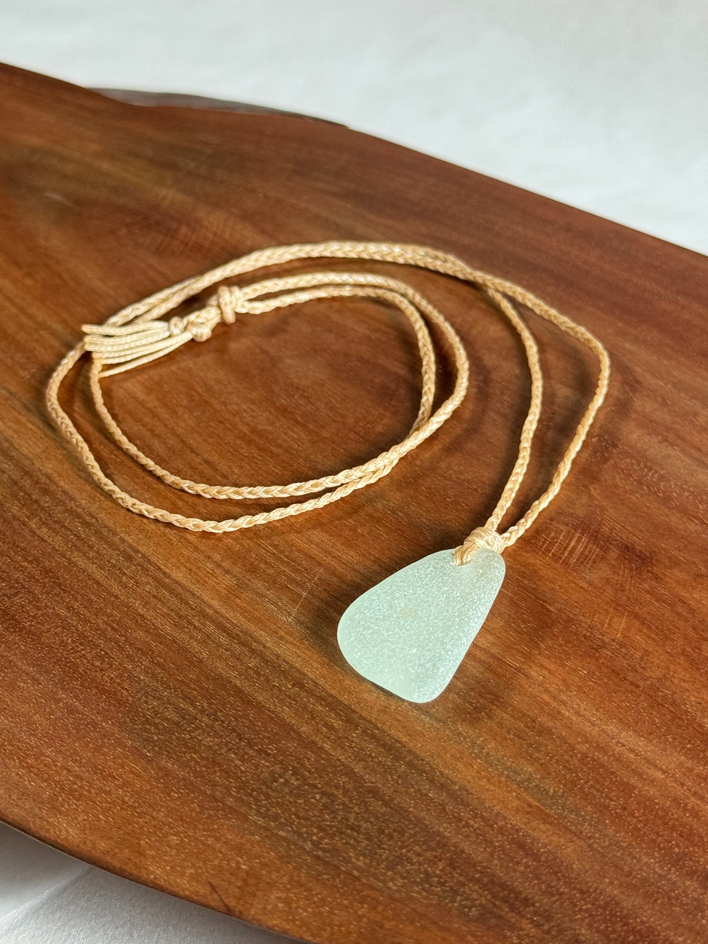 Salty Dawn Sea Glass Necklace - Transparent
