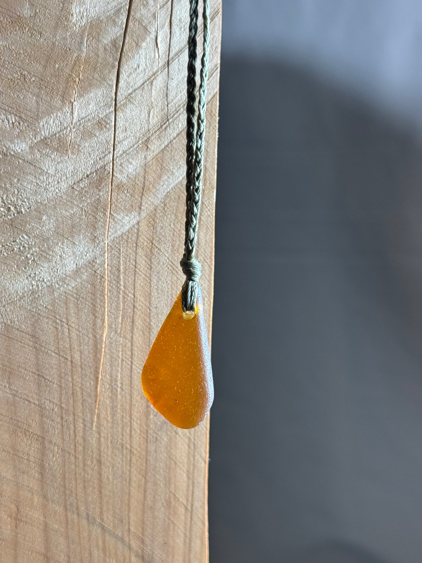 Salty Dawn Sea Glass Necklace - Little Brown