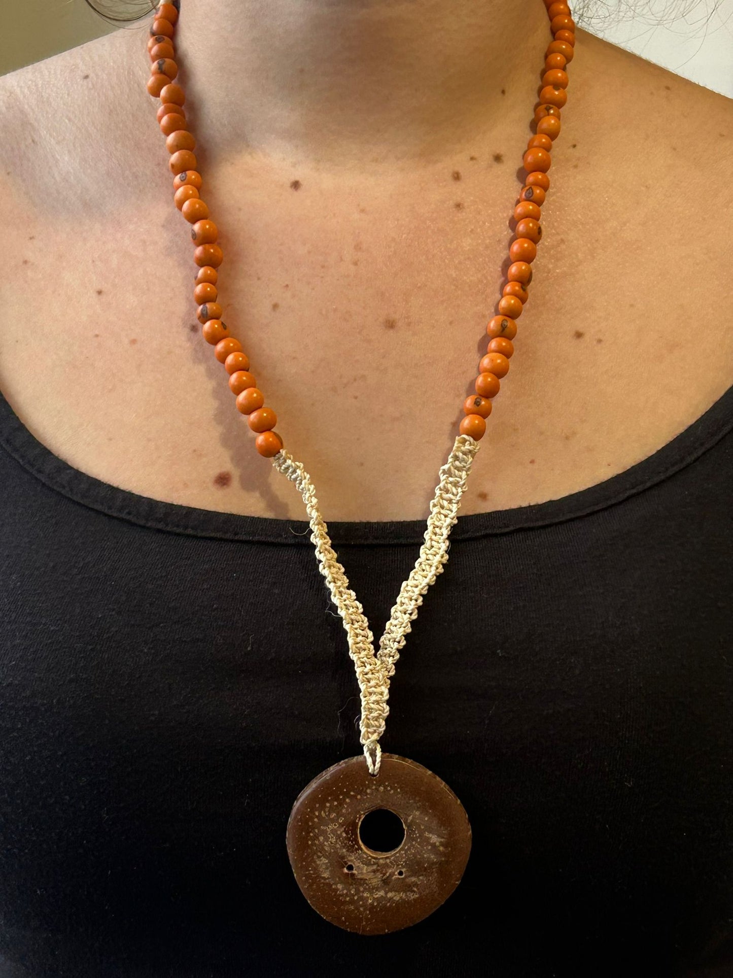 Babassu Mandala Necklace by Marisol